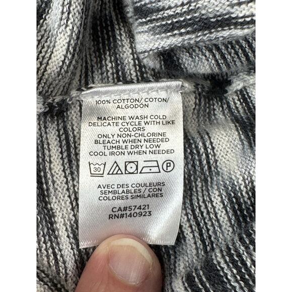 LOFT Outlet Cardigan Black White Women’s XL New w/Tags Button Up Lightweight - Picture 12 of 15